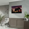 Elephant and Sunset in Africa Poster
