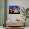 92408-500.jpg Elephants and Birds in the Nature Poster