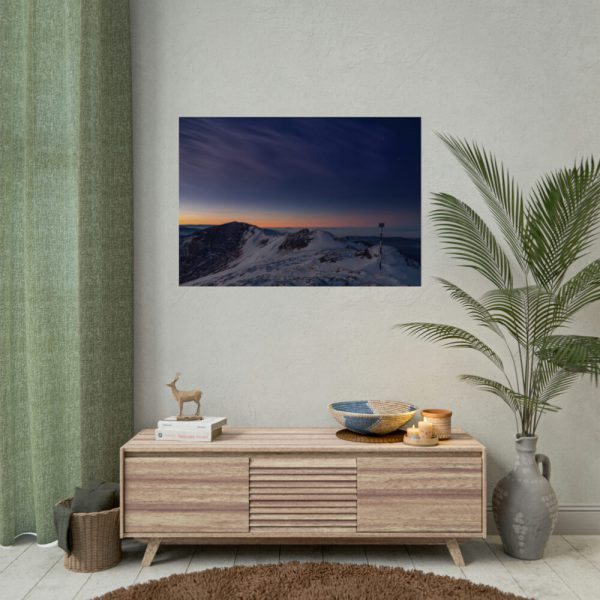 92408-515.jpg Snow Covered Ciucas Peak Poster