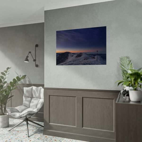 92408-516.jpg Snow Covered Ciucas Peak Poster