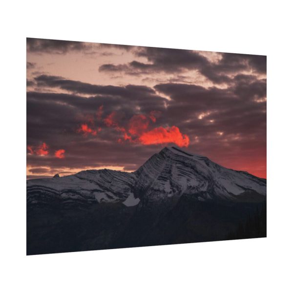 92408-519.jpg Mountain Under Cloudy Skies at Daytime Poster