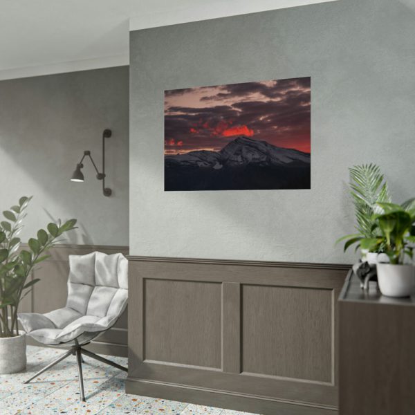 92408-521.jpg Mountain Under Cloudy Skies at Daytime Poster