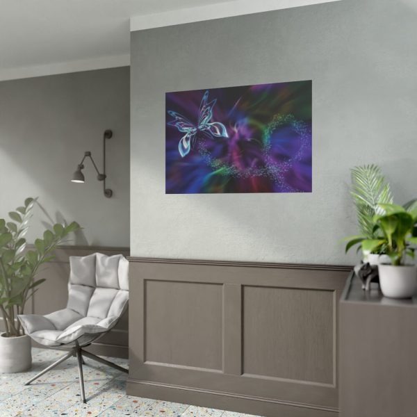 Abstract Fractal Butterfly Fantasy Poster