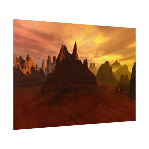 92408-624.jpg Desert, Mountains and Sky Poster