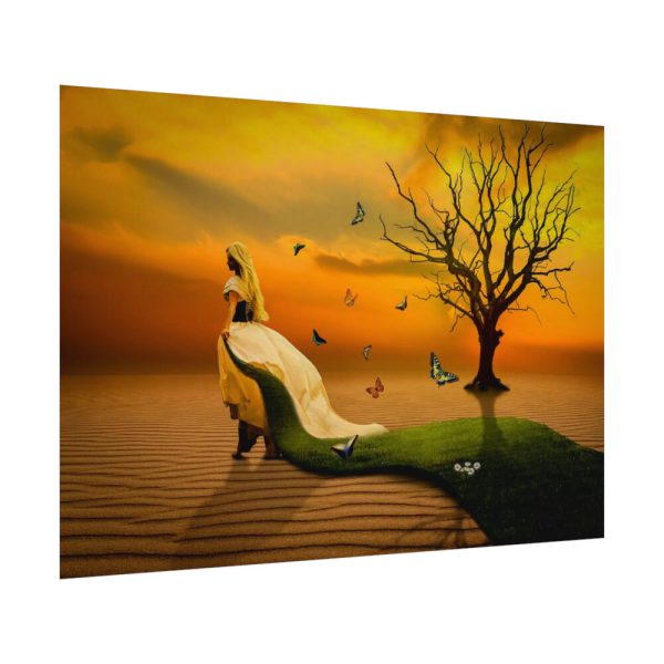 92408-634.jpg Woman in Desert on the Sand Poster