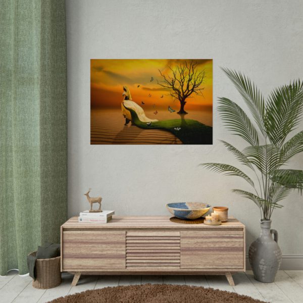 92408-635.jpg Woman in Desert on the Sand Poster
