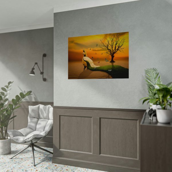 92408-636.jpg Woman in Desert on the Sand Poster