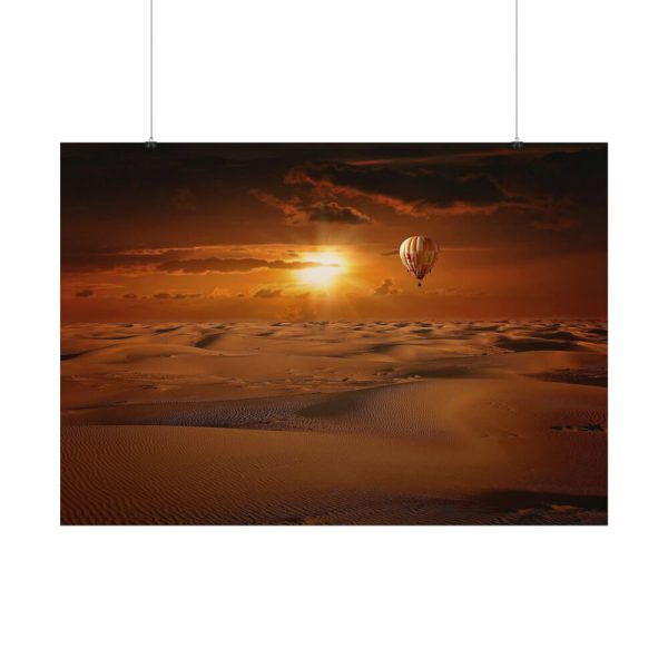 92408-638.jpg Hot Air Balloon in Desert Poster