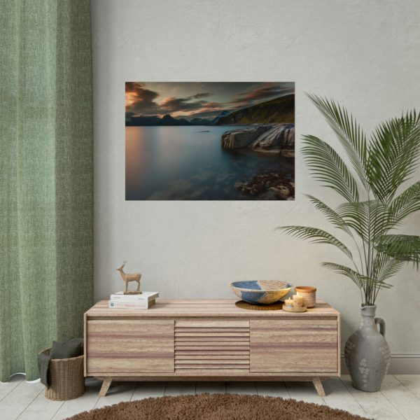 Sunset Among the Mountains Poster