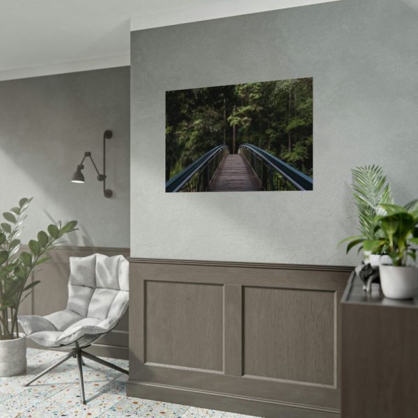 92408-681.jpg Bridge in the Forest Poster