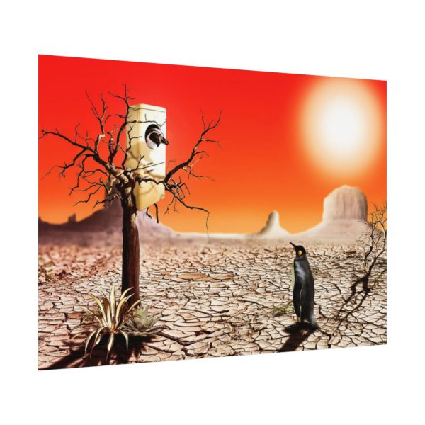 92408-699.jpg Penguin in Desert Poster