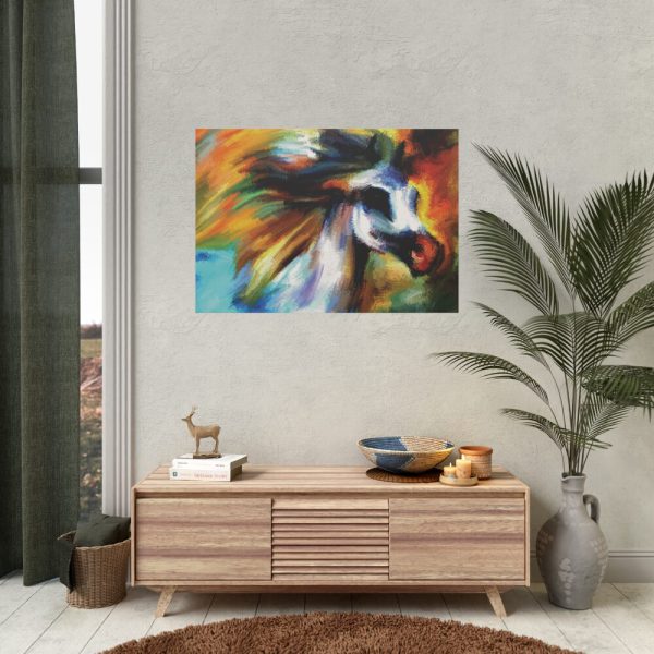 92408-70.jpg Horse in Abstract Digital Art Poster