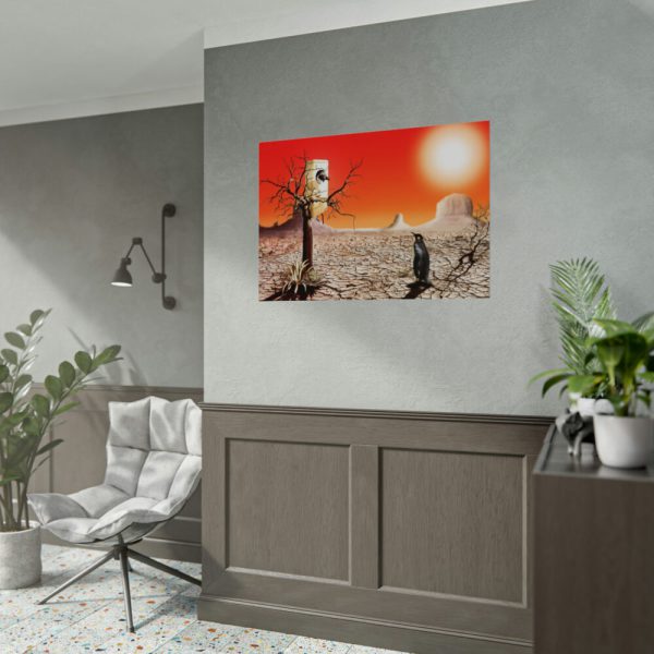 92408-701.jpg Penguin in Desert Poster