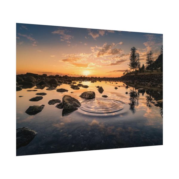 92408-749.jpg Water Reflection in the Forest Poster