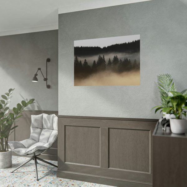 92408-766.jpg Trees and Forest in the Fog Poster