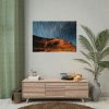 92408-785.jpg Swirling Stars in a Night Sky Over Lake Powell Poster