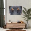 92408-79.jpg Eyes and Snowflakes Poster