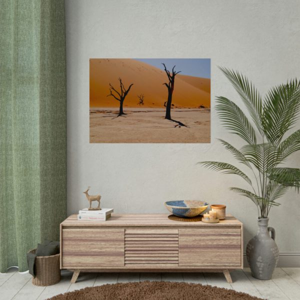92408-790.jpg Desolate Trees in the Sandy Desert of Deadvlei Hiking Trail Poster