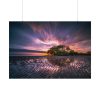 92408-853.jpg Waves Reflection and Sunrise Poster