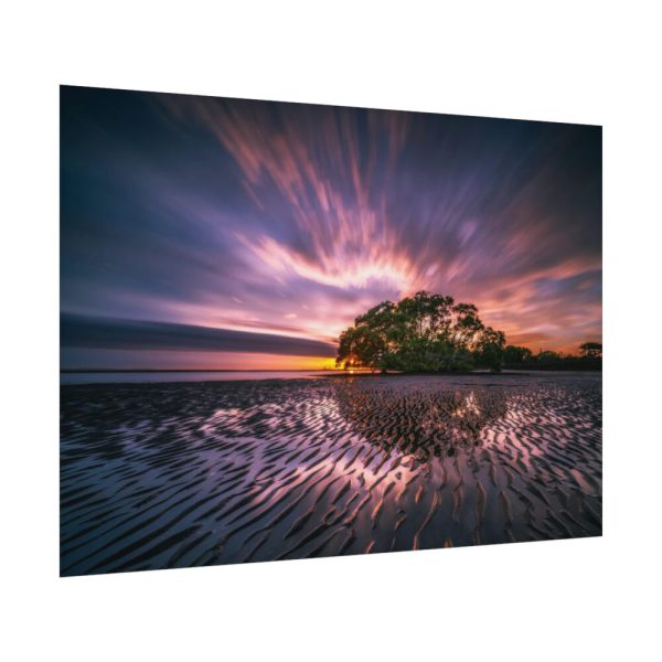 92408-854.jpg Waves Reflection and Sunrise Poster