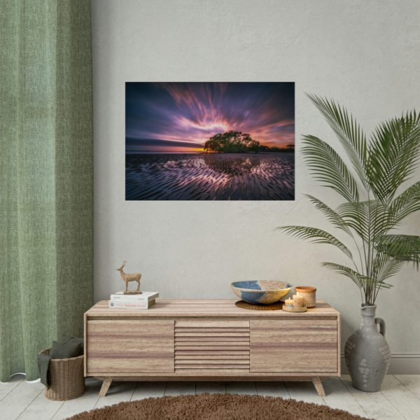 92408-855.jpg Waves Reflection and Sunrise Poster