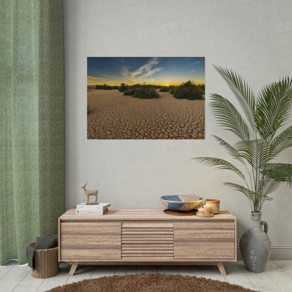 92408-865.jpg Drought Dehydrated Clay Floor Earth Cracked Poster