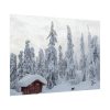 Snowfall on Trees Poster
