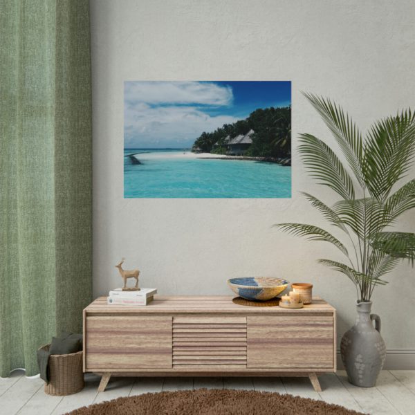 92408-915.jpg Beach View With White Sand and Blue Ocean in Summer Poster