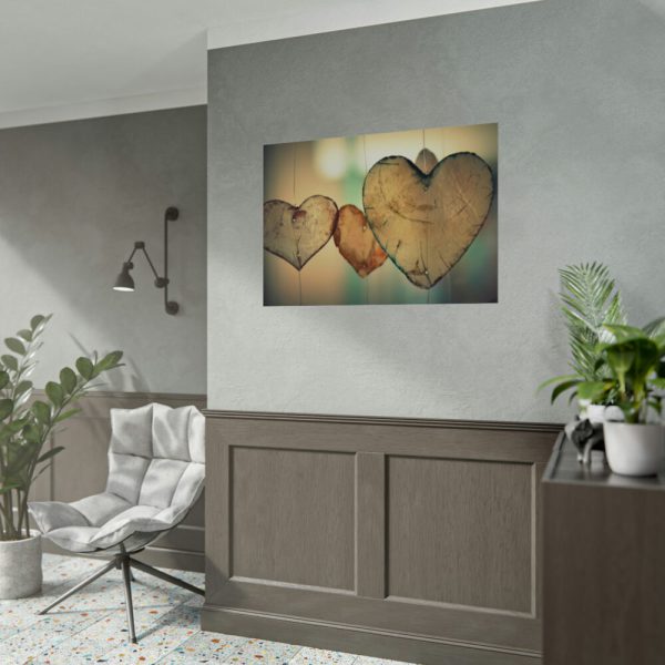 92408-941.jpg Wooden Hearts Poster