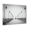 92408-949.jpg Rain on the Promenade in Black and White Poster