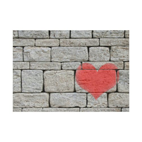 Heart on the Wall Poster