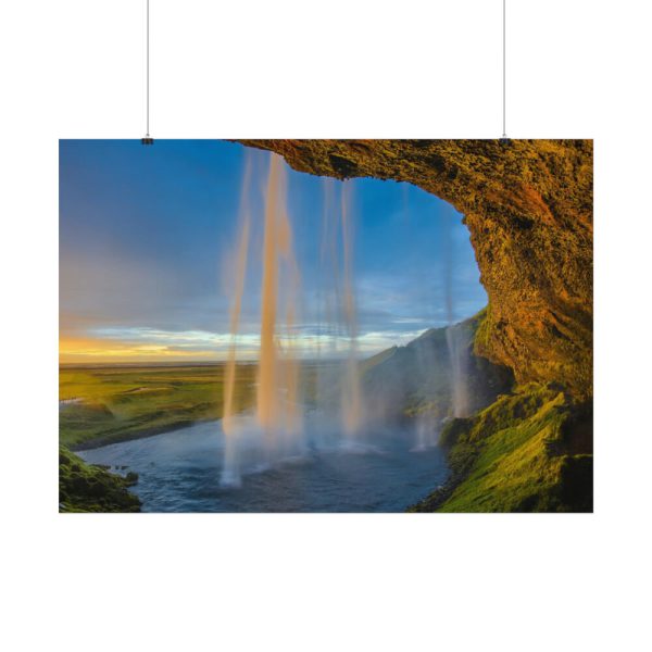 92408-968.jpg Waterfall on a Cave Poster