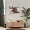 92408-97.jpg Dog Lying on Snow Poster