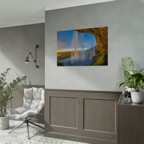 92408-971.jpg Waterfall on a Cave Poster