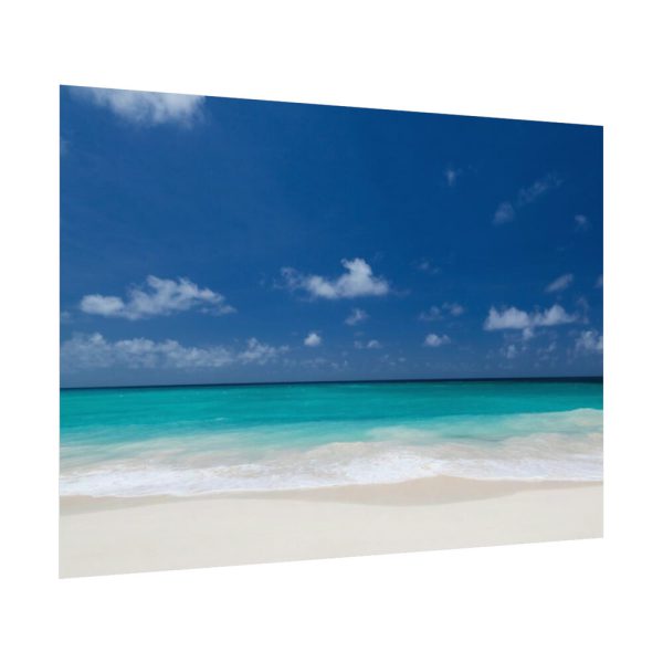 92408-994.jpg Blue Sky Sandy Beach Aesthetic Landscape Poster