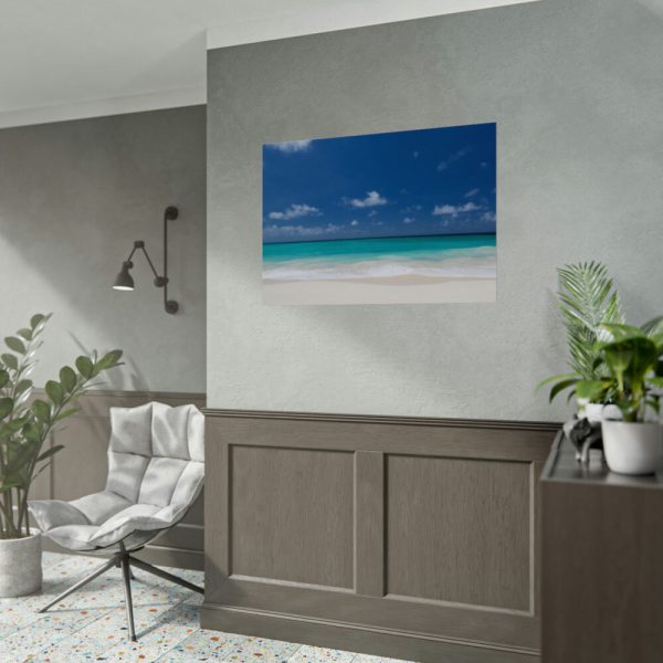 92408-996.jpg Blue Sky Sandy Beach Aesthetic Landscape Poster