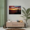 92409-1000.jpg Lighthouse and Red Sky in the Morning Poster