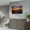 92409-1001.jpg Lighthouse and Red Sky in the Morning Poster