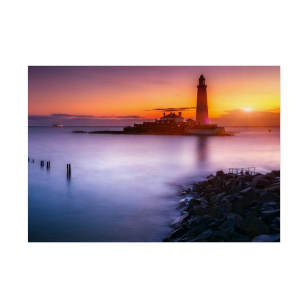 Lighthouse in the Dusk Poster