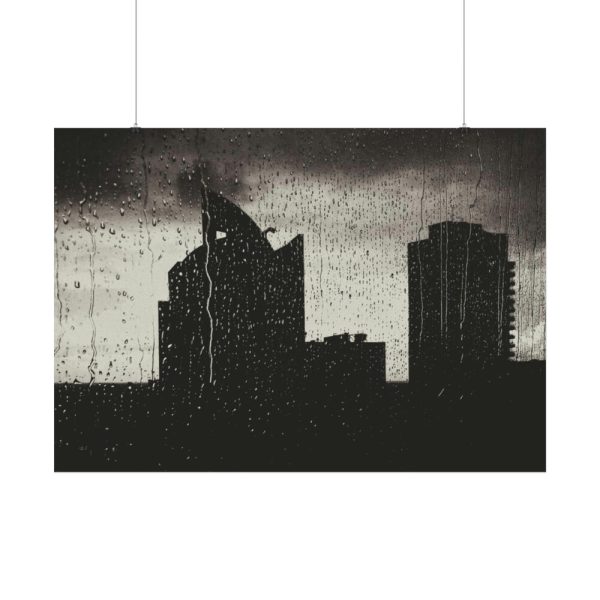 92409-1043.jpg Rainy Night from the Window Poster