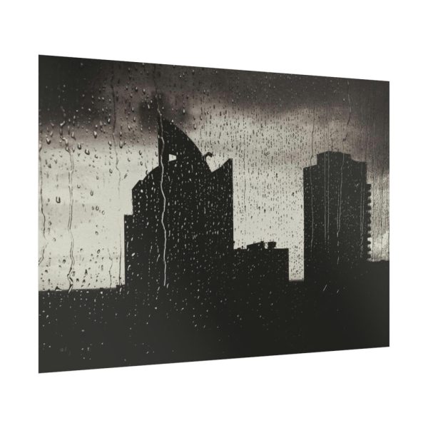 92409-1044.jpg Rainy Night from the Window Poster