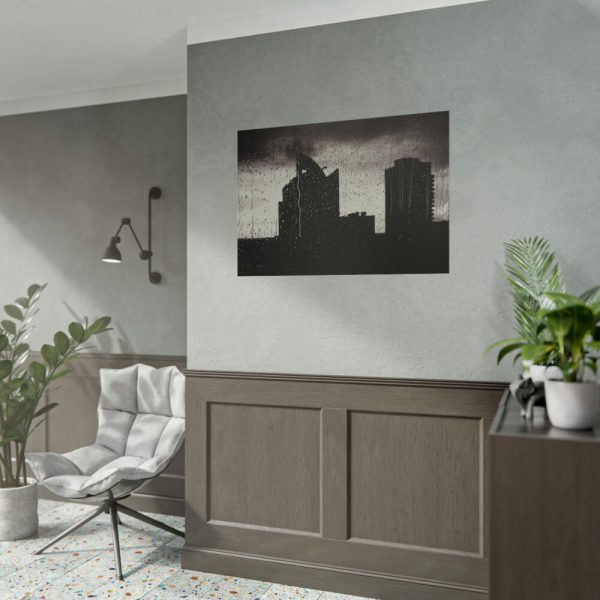 92409-1046.jpg Rainy Night from the Window Poster