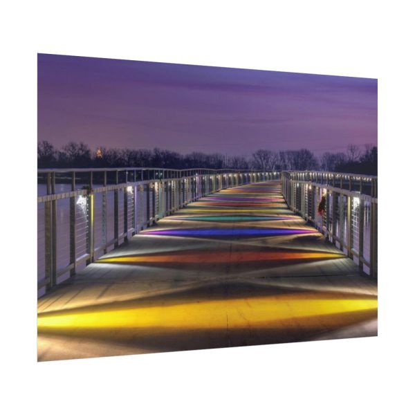 92409-1049.jpg Bridge in the Colors of the Rainbow Poster