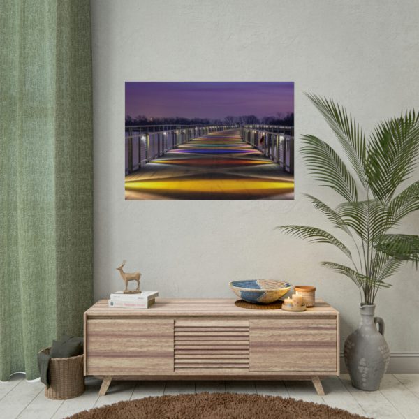 92409-1050.jpg Bridge in the Colors of the Rainbow Poster