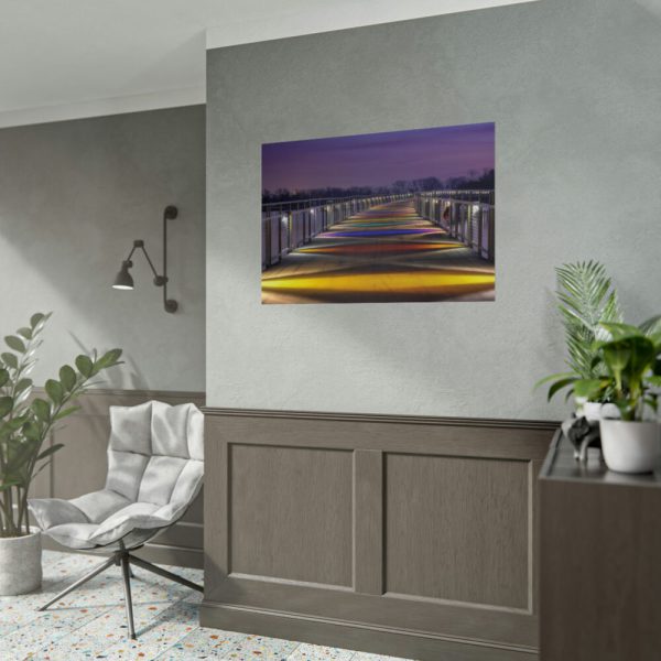 92409-1051.jpg Bridge in the Colors of the Rainbow Poster