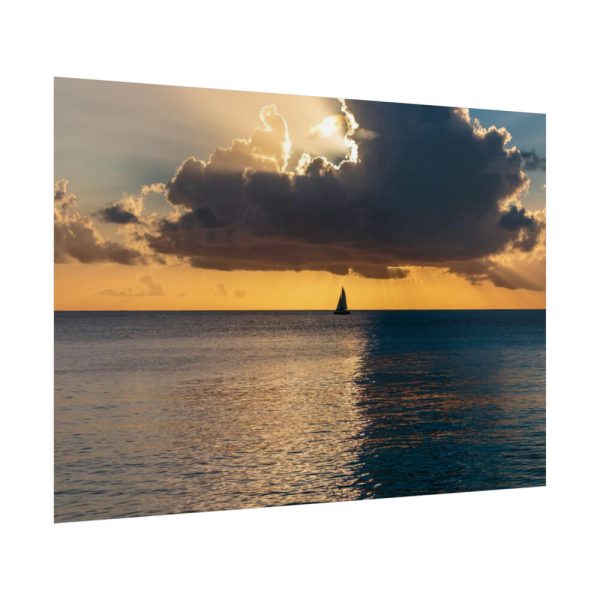 92409-1054.jpg Little Boat on the Ocean Poster