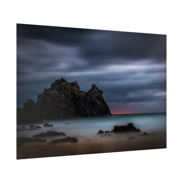92409-1069.jpg Sunset During Storm is Comimg to the Island Poster