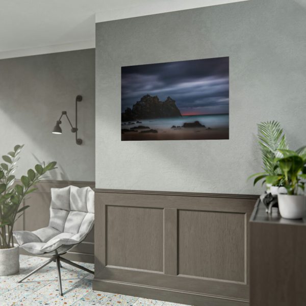 92409-1071.jpg Sunset During Storm is Comimg to the Island Poster