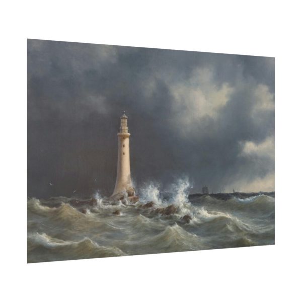 Eddystone Lighthouse by Anton Melbye Poster