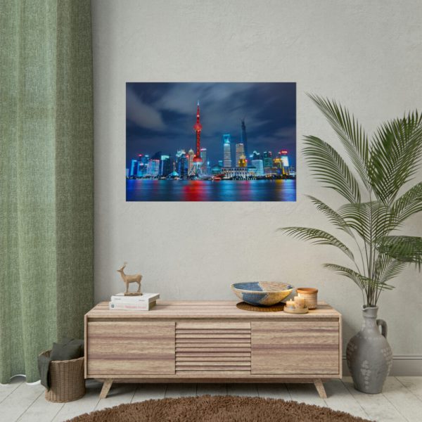Light Building in the Night Poster